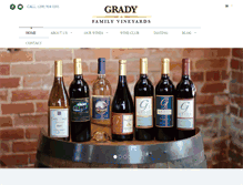 Tablet Screenshot of gradywine.com